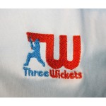 Three Wickets Solid Men Cricket White Dress (S)